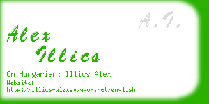 alex illics business card